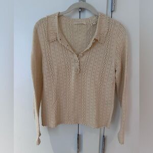 DOEN Crochet Long Sleeve Top